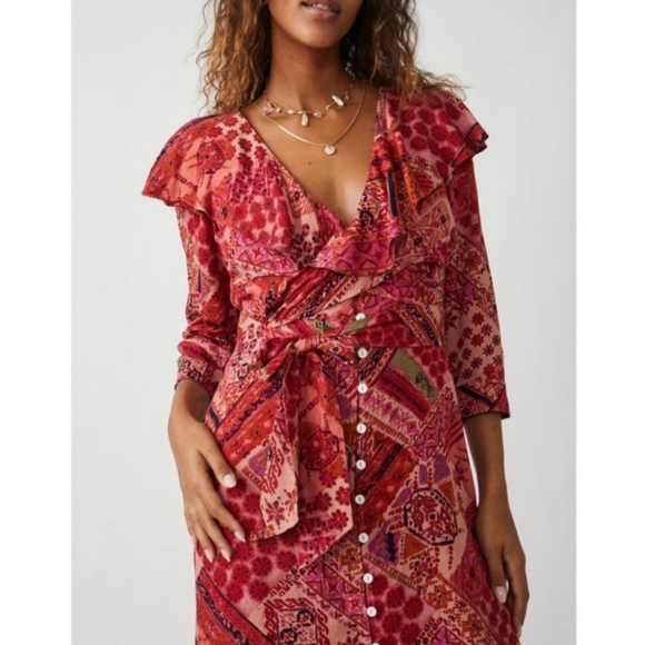 Free People Lennon Floral Boho Maxi Dress - Picture 3 of 12